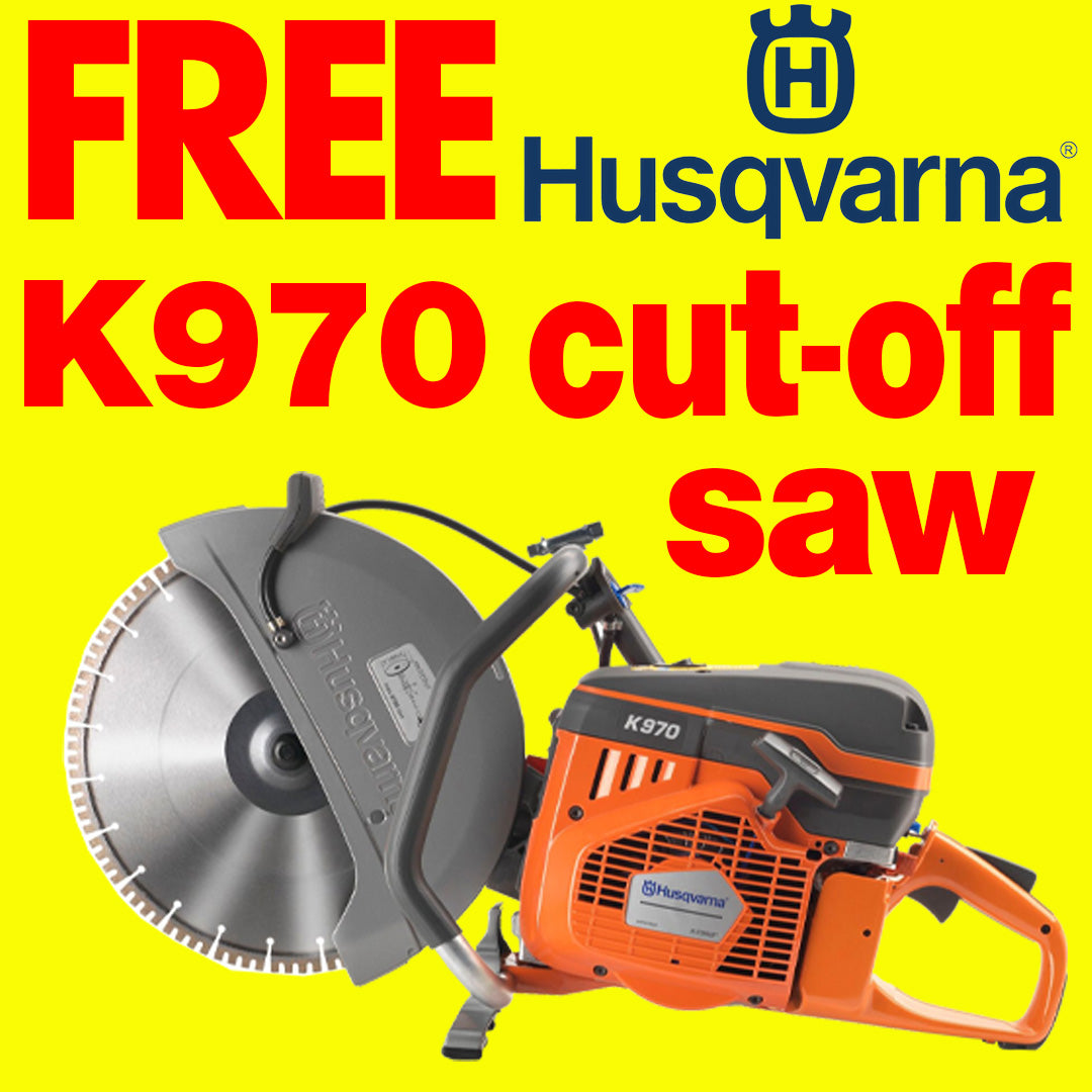 Get a Husqvarna® Gas-Powered Cut-Off Saw for FREE