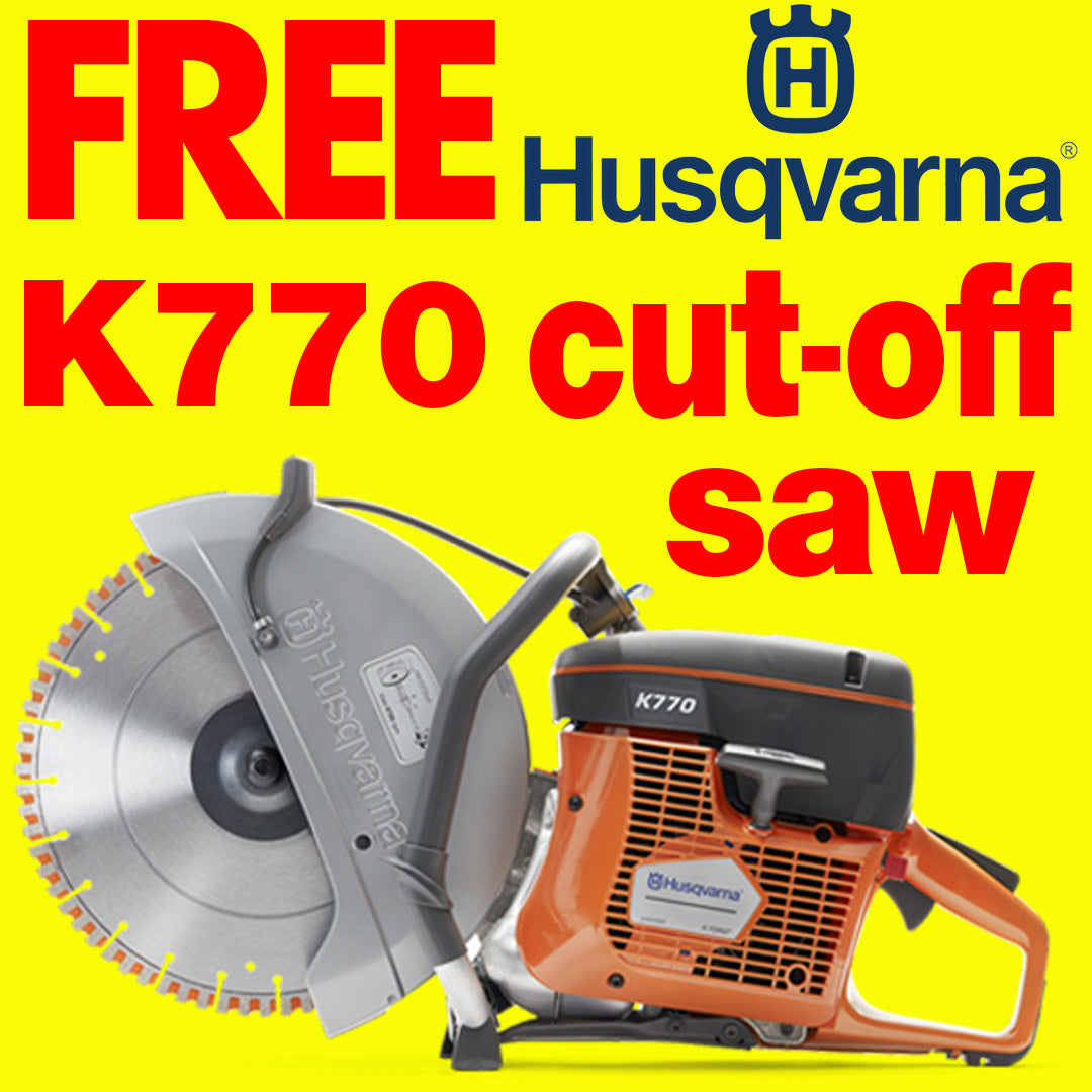 Get a Husqvarna® Gas-Powered Cut-Off Saw for FREE